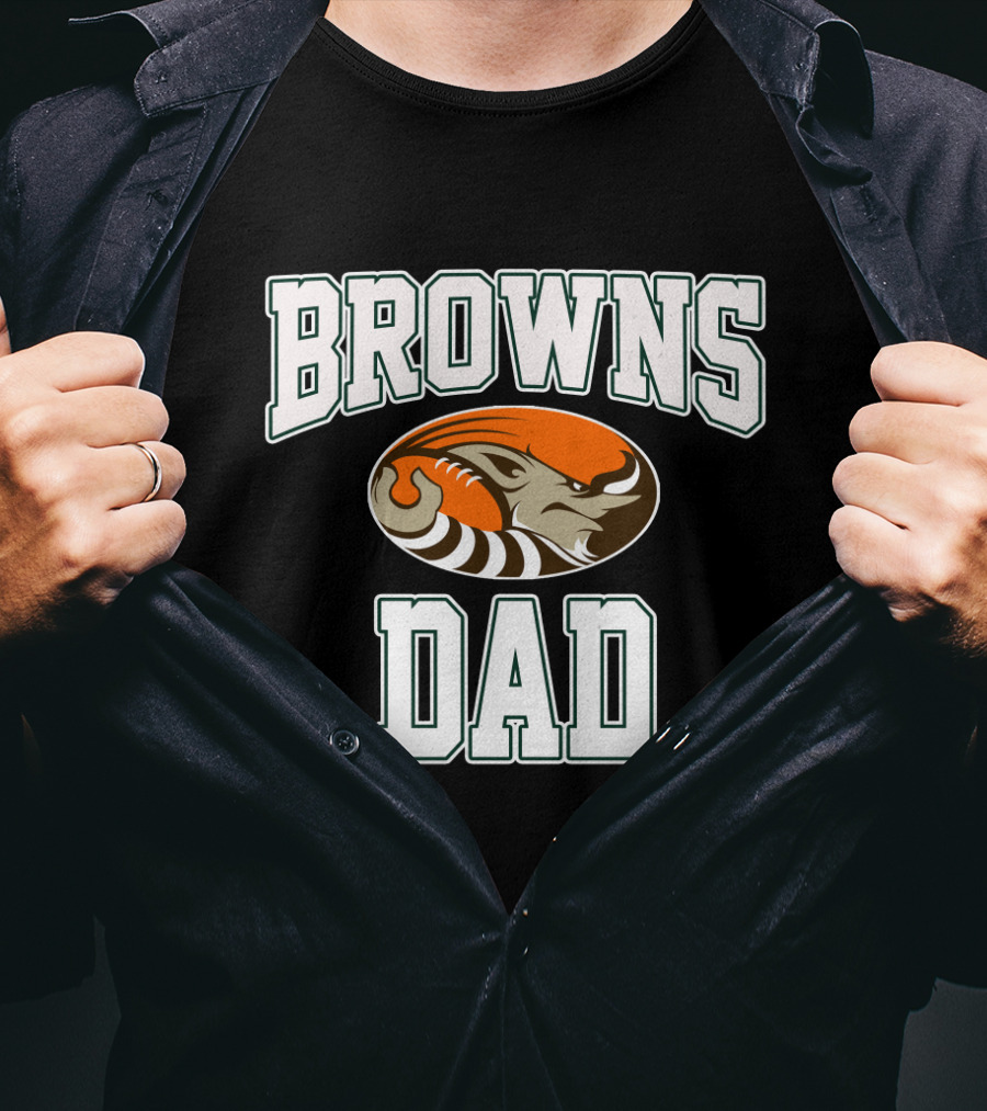 Cleveland Browns Dad Tiger Father's Day T-Shirt