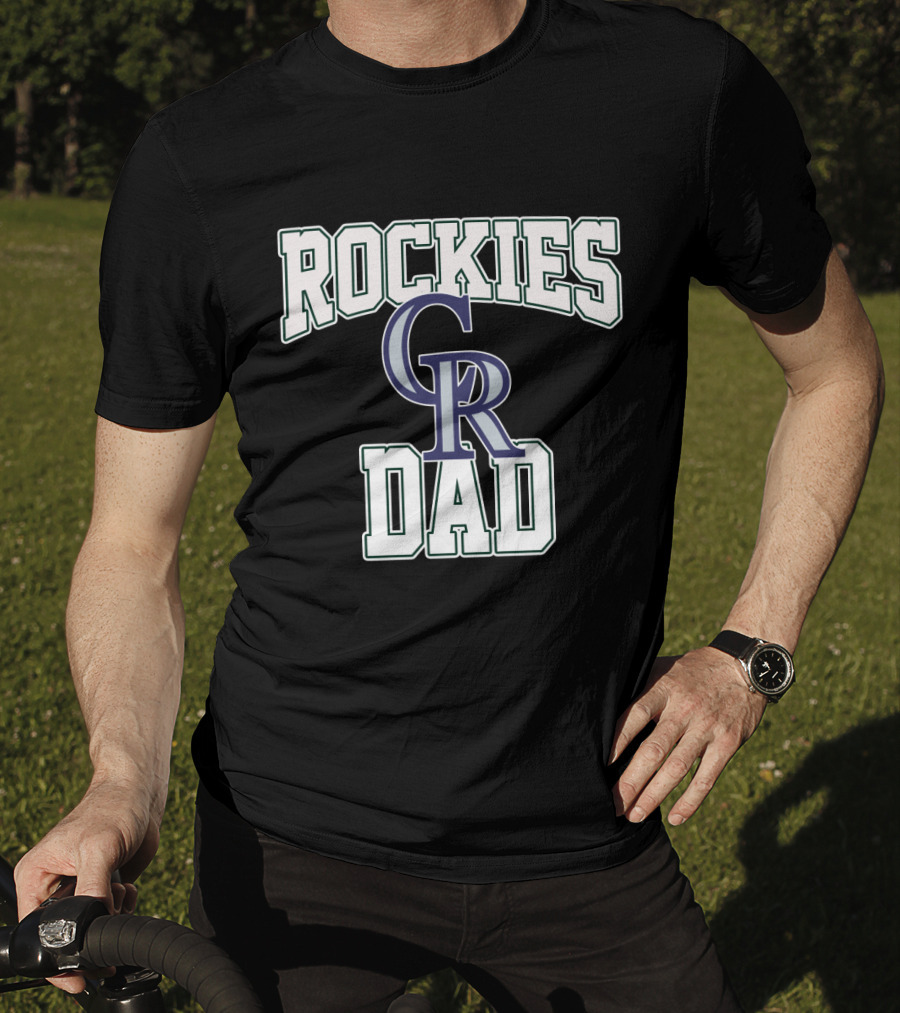 Rockies Dad CR Baseball Fan Father Gift T-Shirt