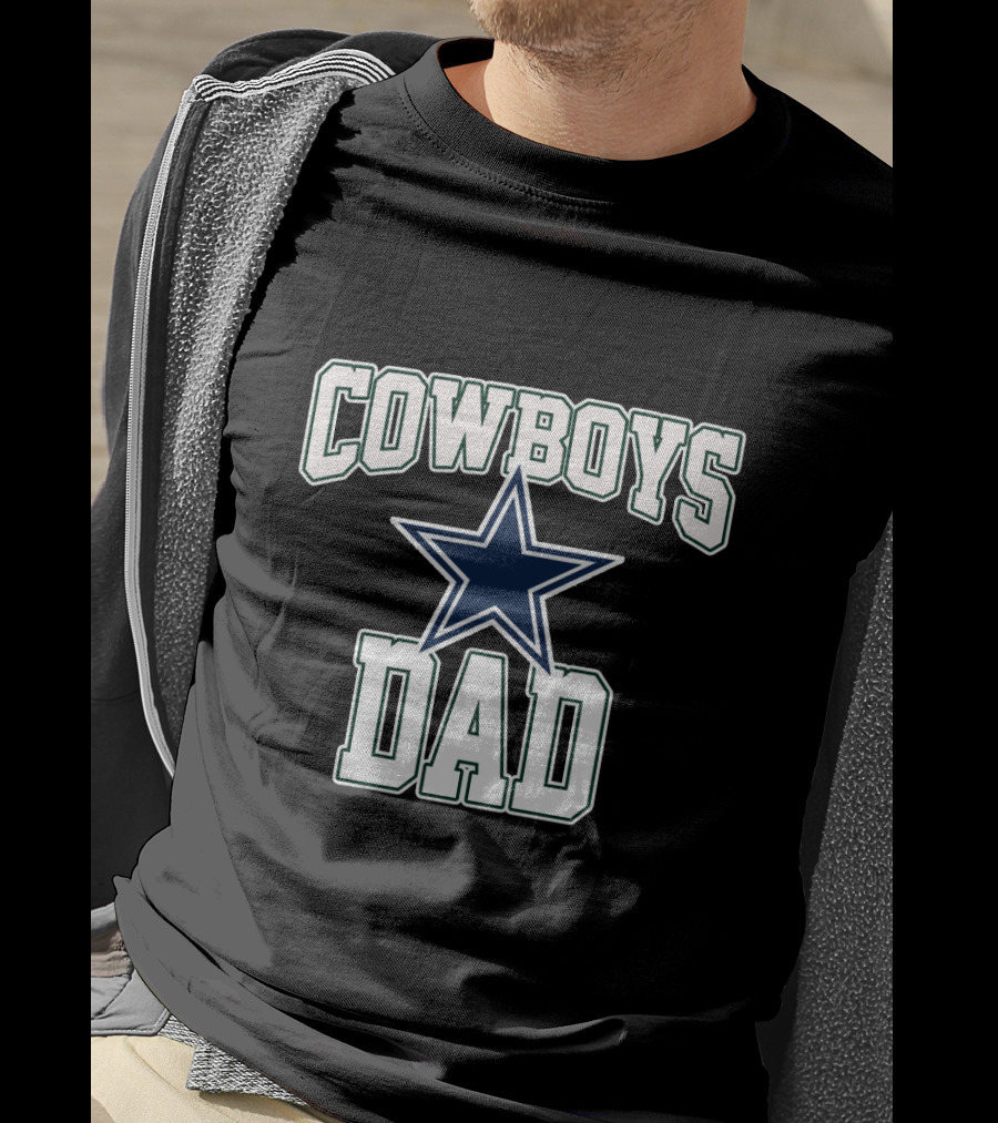 Dallas Cowboys Dad Father's Day Star T-Shirt