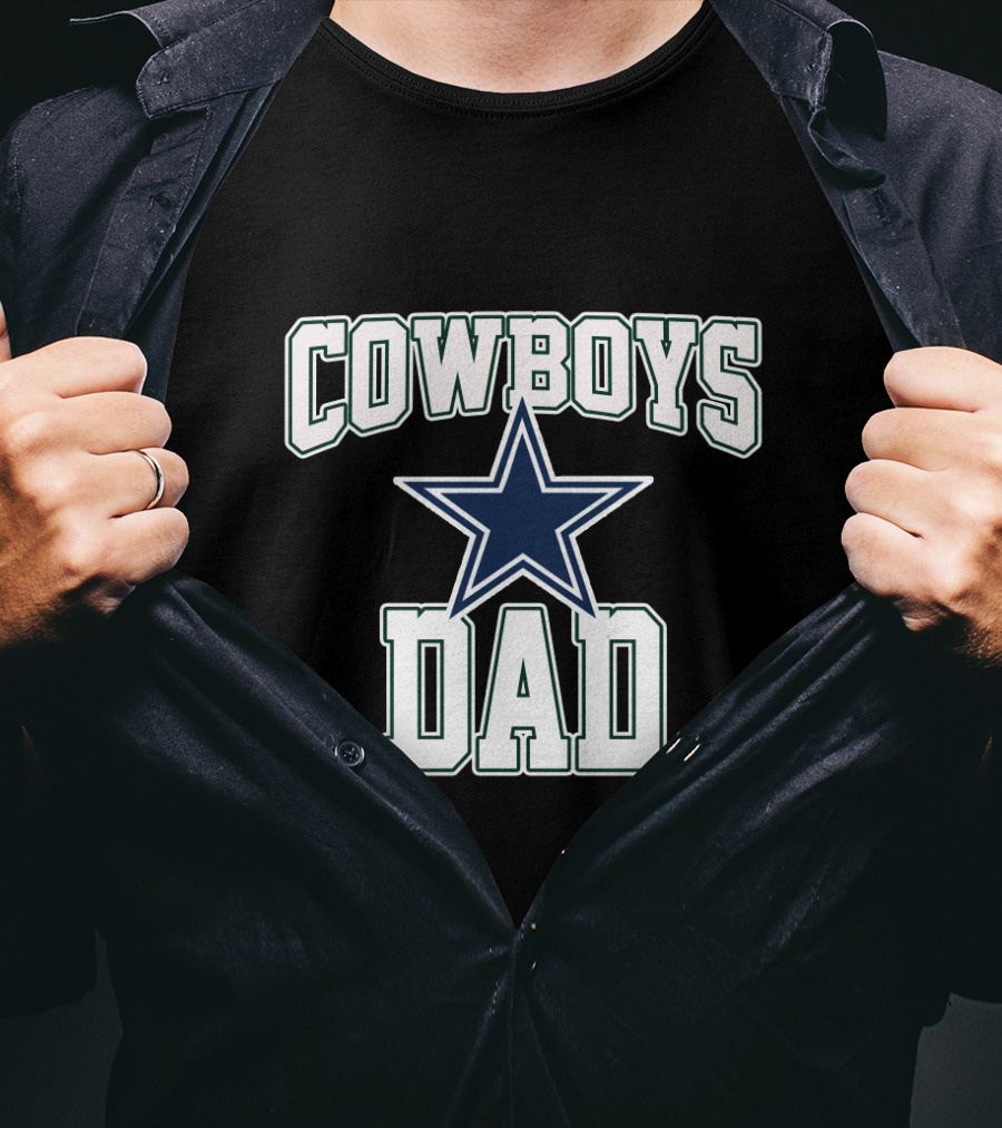Dallas Cowboys Dad Father's Day Star T-Shirt