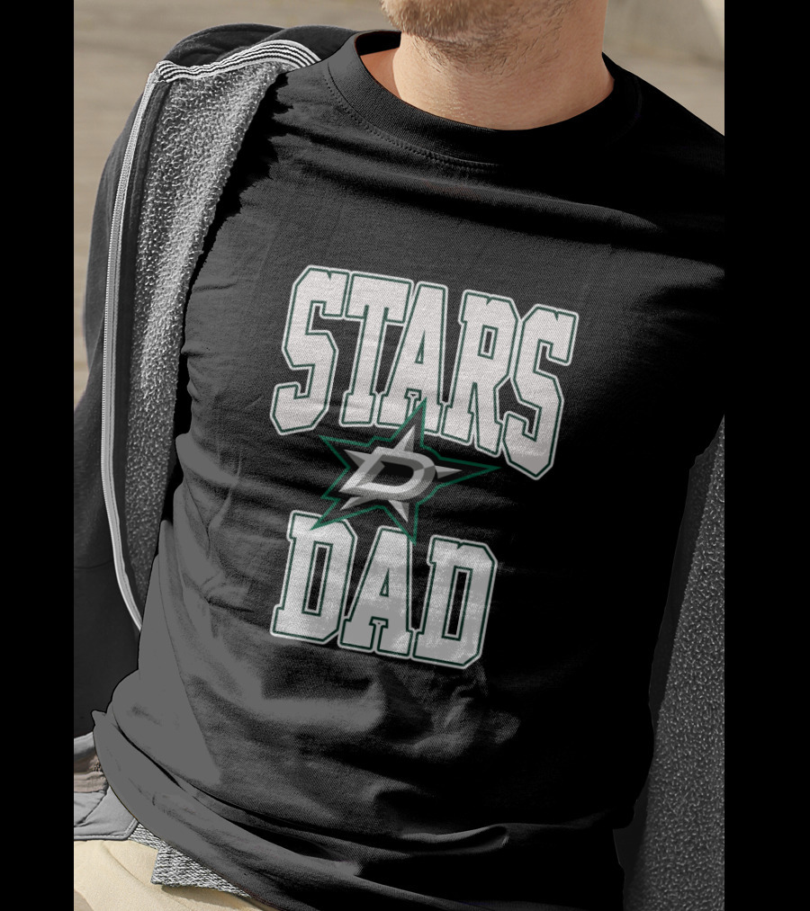 Stars Dad Dallas Hockey Team T-Shirt