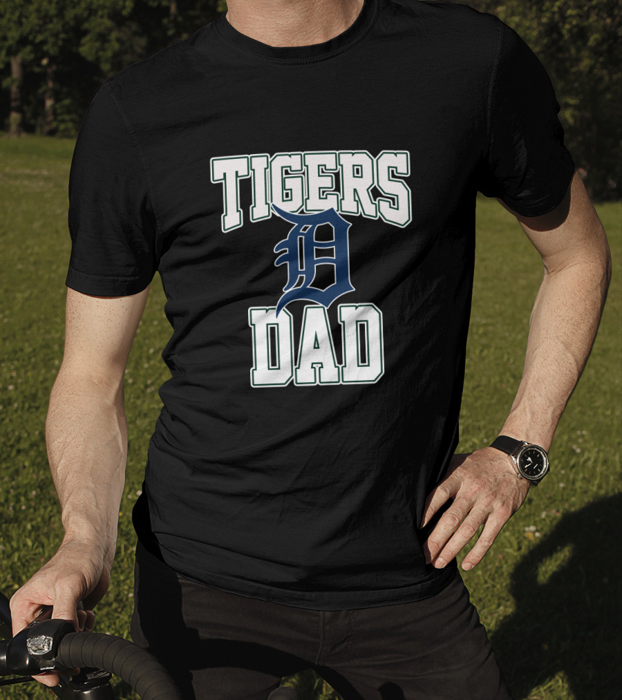 Detroit Tigers Dad Fan Logo D T-Shirt