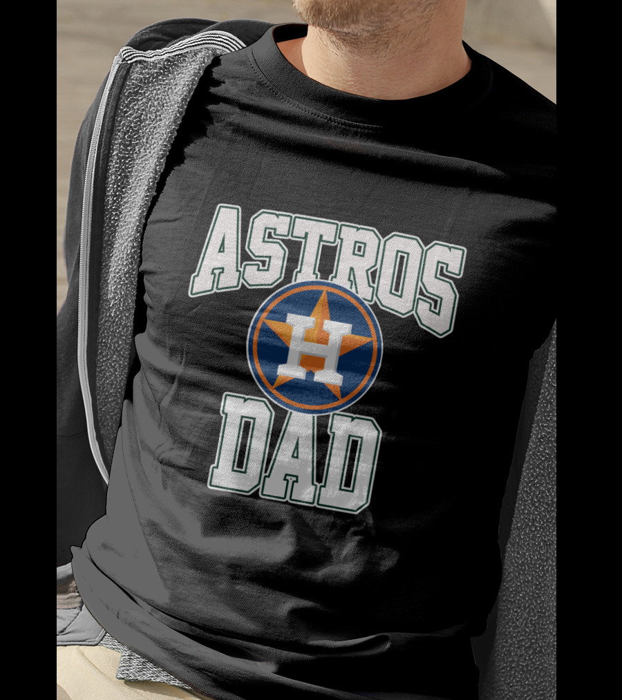 Astros Dad Houston Father's Day Gift Idea T-Shirt