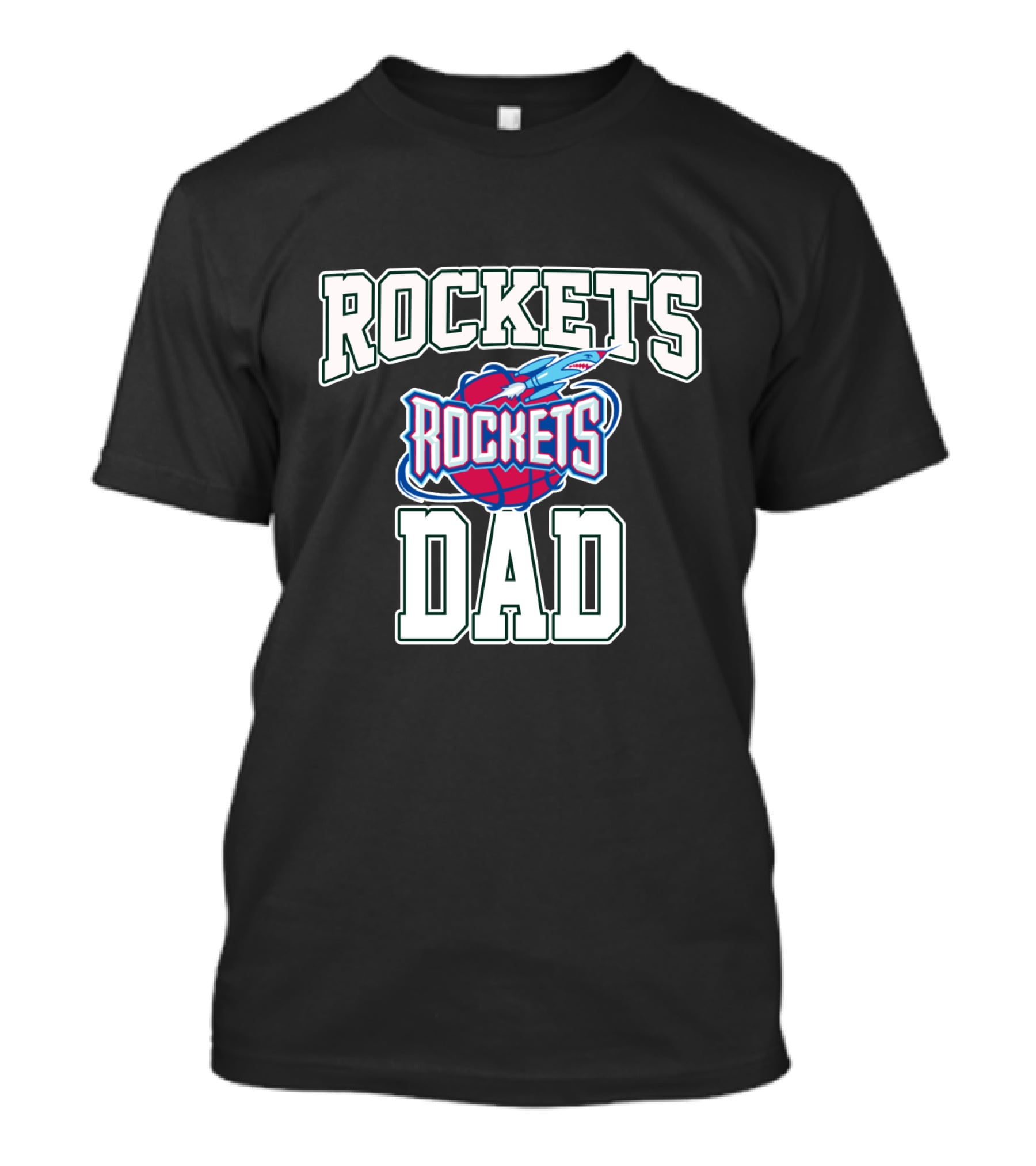 Rocket Dad Father's Day Best Houston Rockets T-Shirt