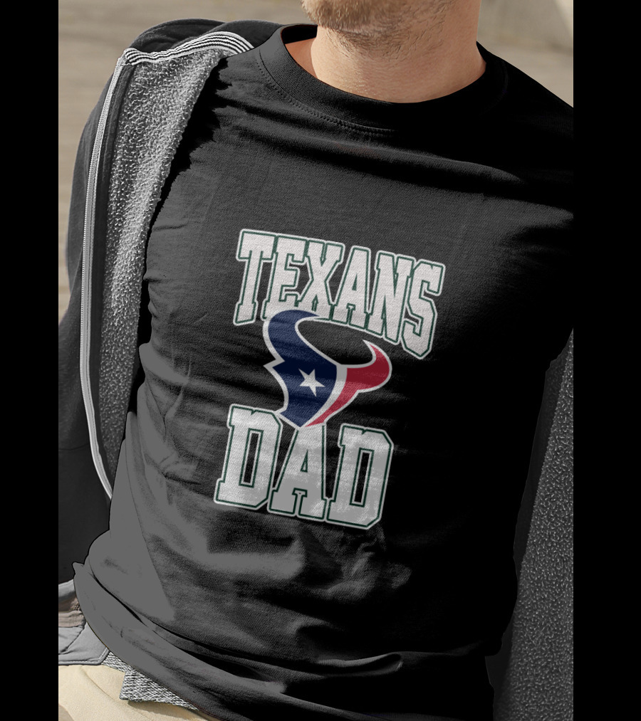 Houston Texans Dad Father's Day T-Shirt