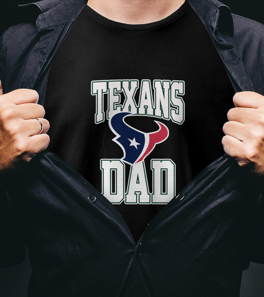 Houston Texans Dad Father's Day T-Shirt