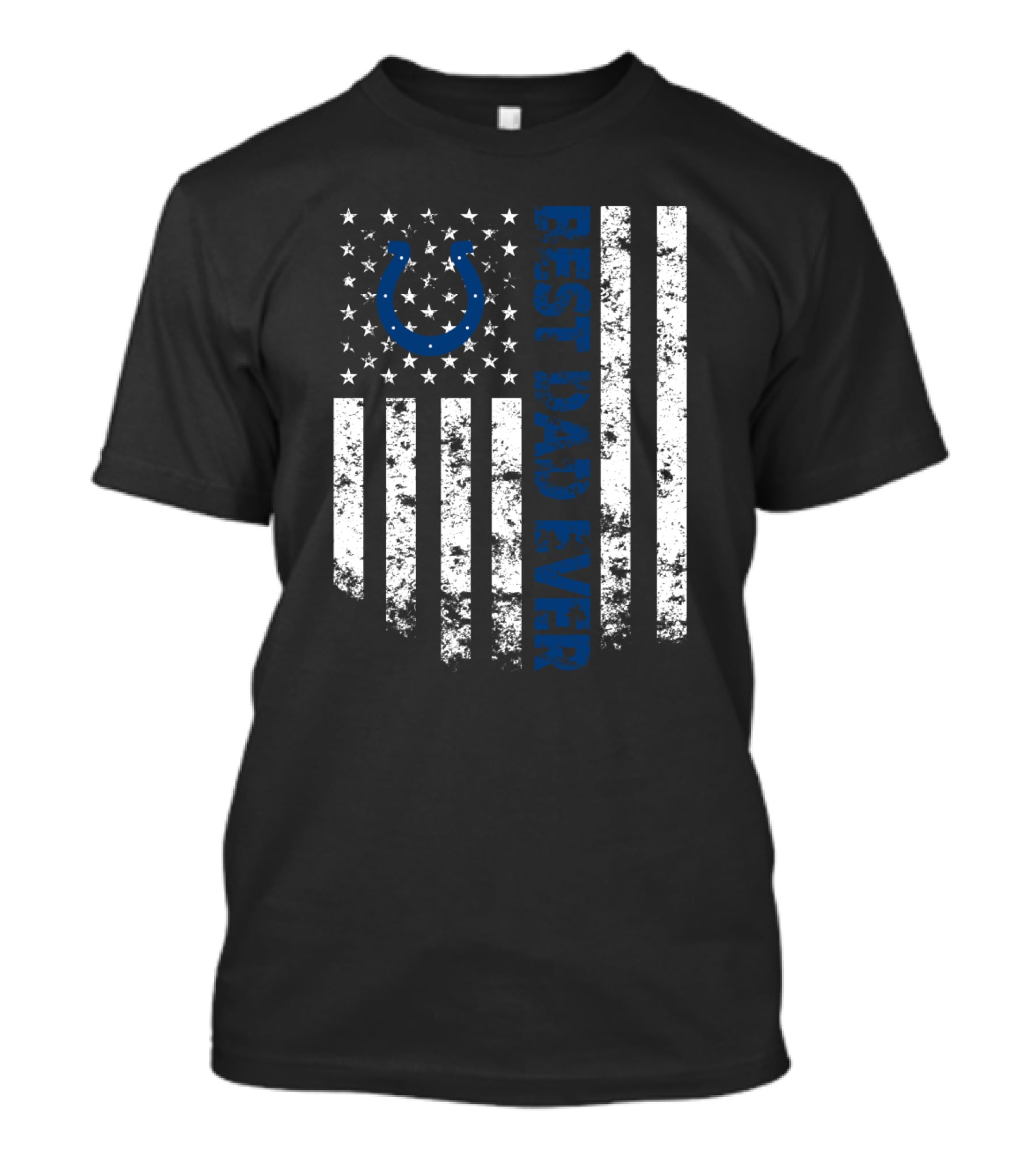 Best Indianapolis Colts Dad Ever American Flag T-Shirt