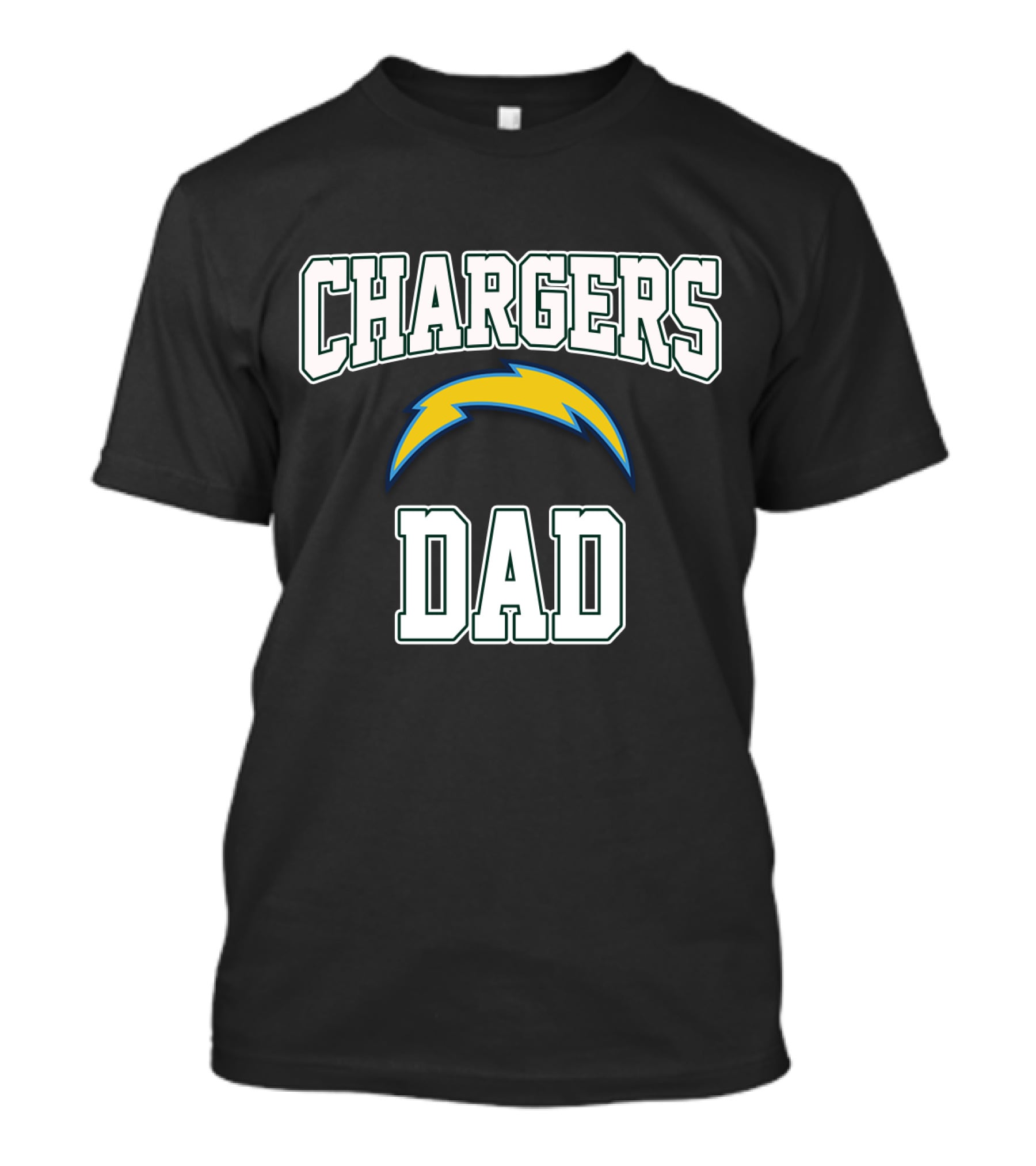 Chargers Dad Father's Day Los Angeles Chargers Football Fan T-Shirt