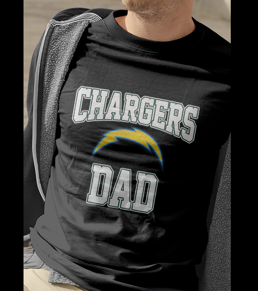 Chargers Dad Father's Day Los Angeles Chargers Football Fan T-Shirt