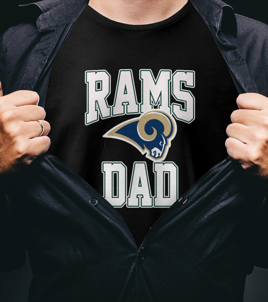 Los Angeles Rams Dad Father's Day Fan Gear T-Shirt