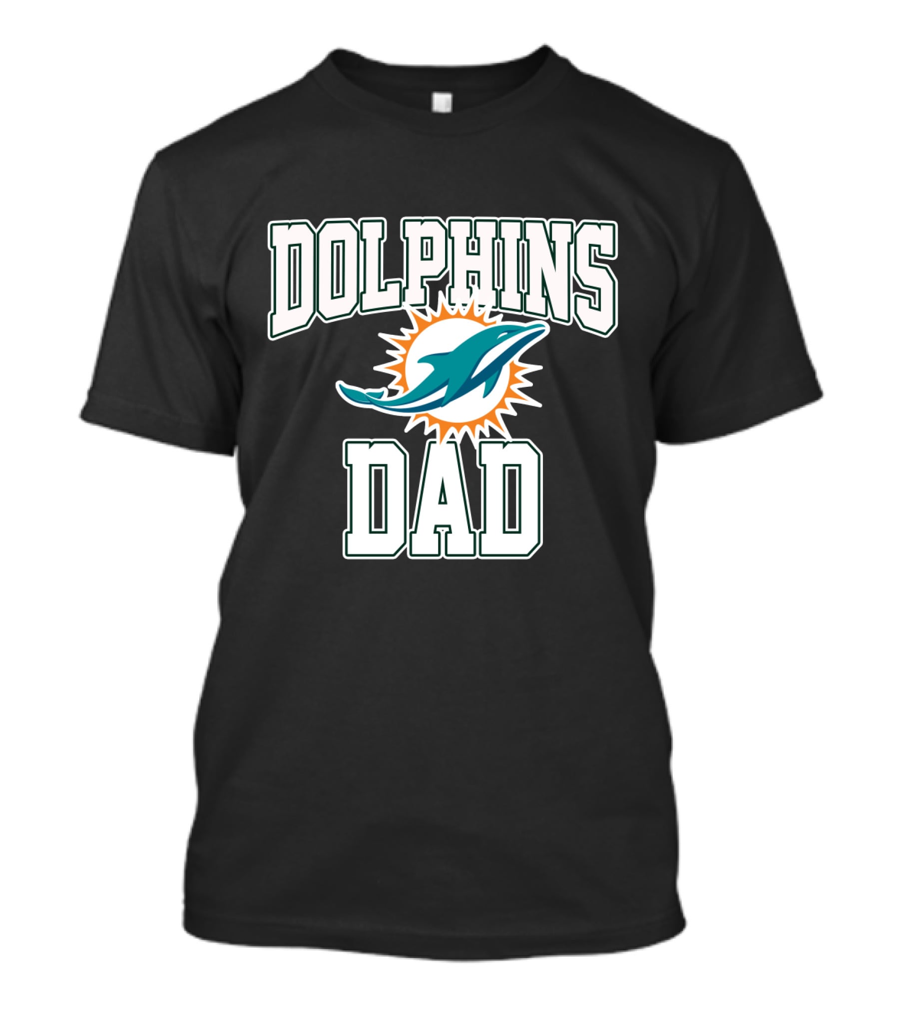 Dolphins Dad Father's Day Miami Dolphins T-Shirt