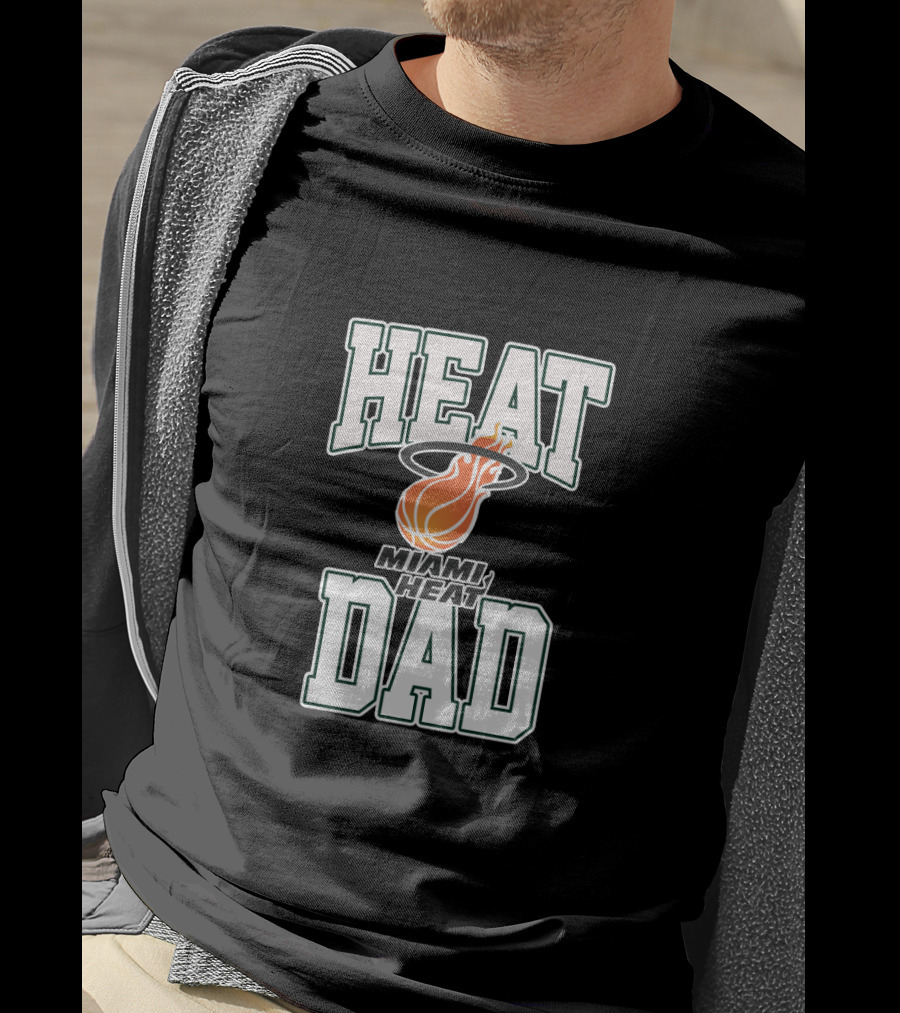 Miami Heat Dad Best Father's Day Gift T-Shirt