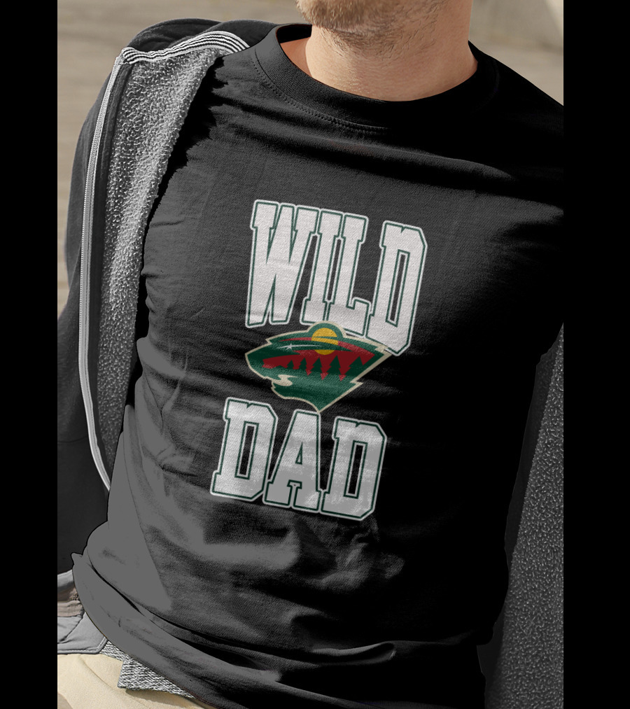 Minnesota Wild Dad Hockey Fan Gift T-Shirt