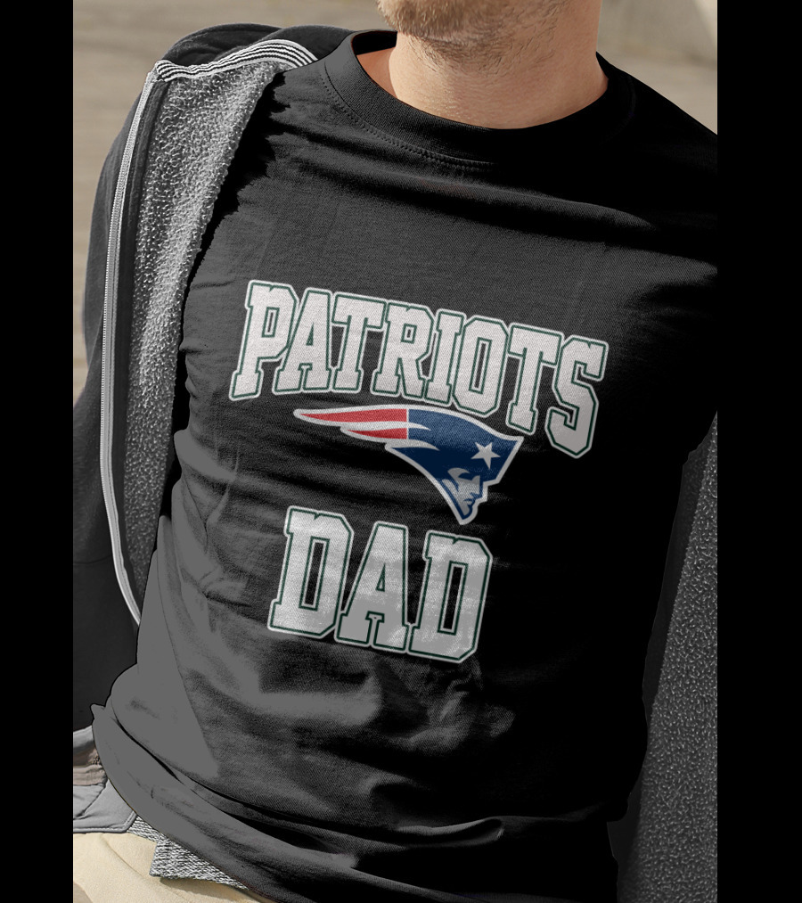 New England Patriots Dad Football Pride Father's Day T-Shirt