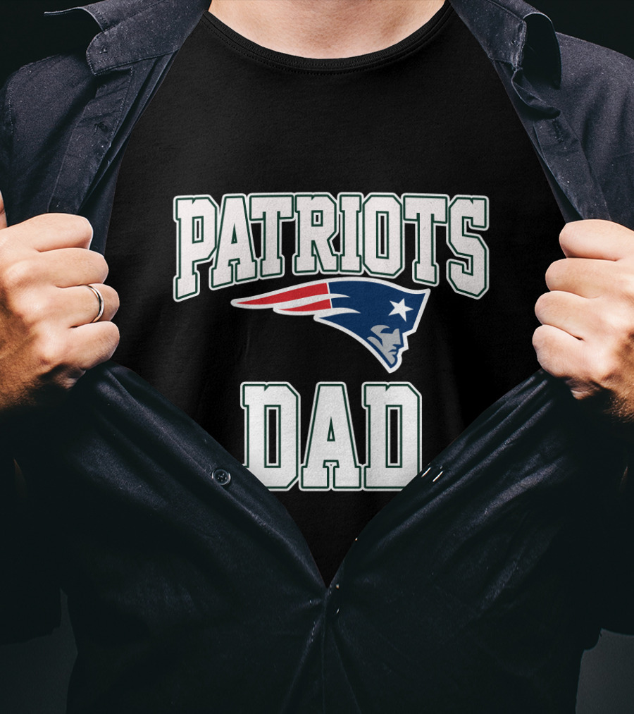 New England Patriots Dad Football Pride Father's Day T-Shirt
