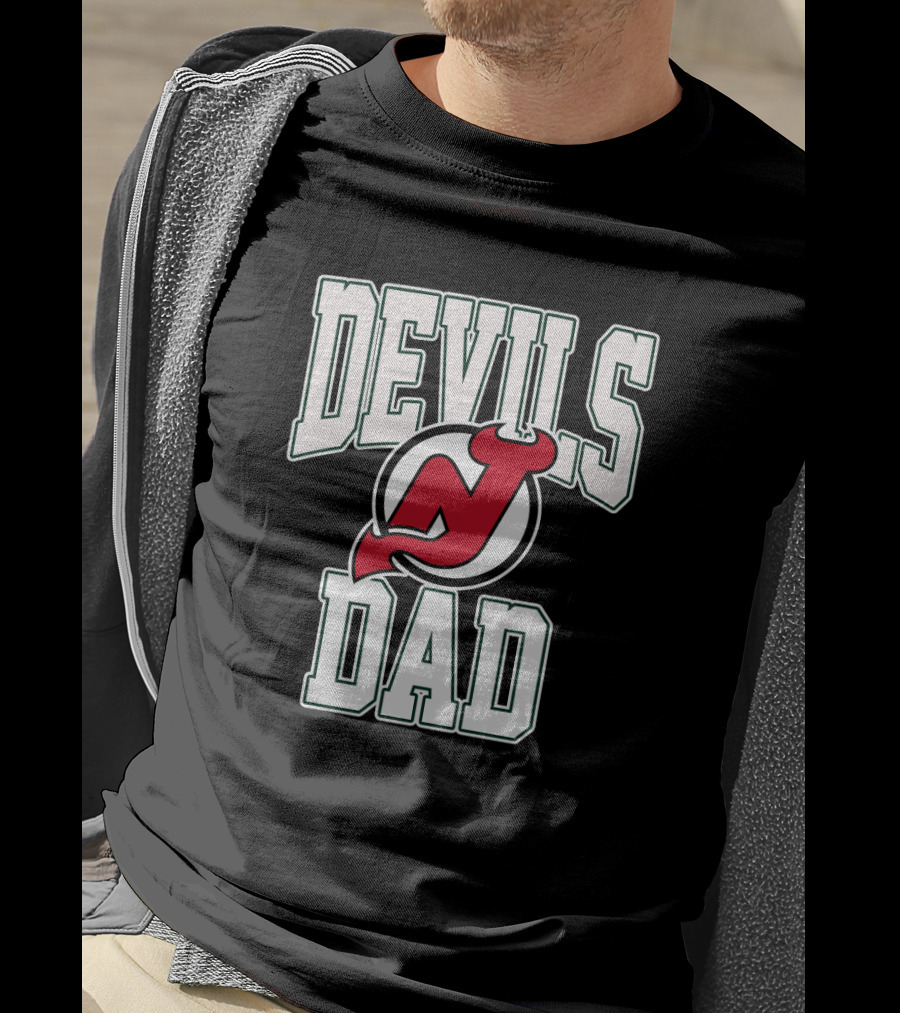 New Jersey Devils Dad Hockey Fan T-Shirt