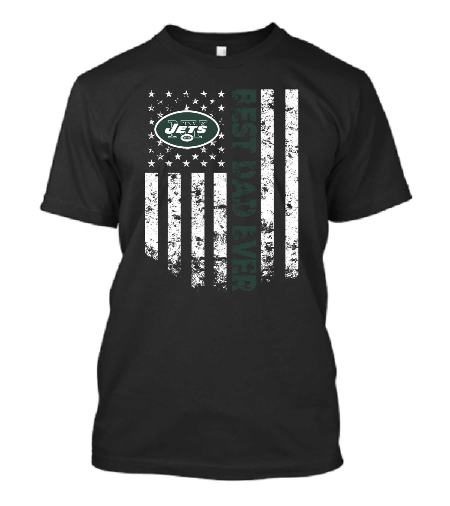 New York Jets Best Dad Ever Flag T-Shirt