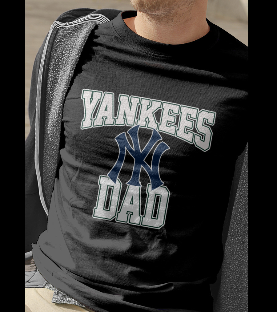 Yankees Dad New York Yankees Fan Apparel Iconic Dad Champion T-Shirt
