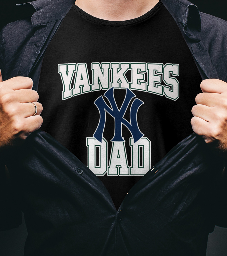 Yankees Dad New York Yankees Fan Apparel Iconic Dad Champion T-Shirt