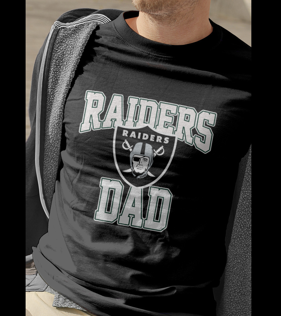 Raiders Dad Father's Day Oakland Football Fan T-Shirt