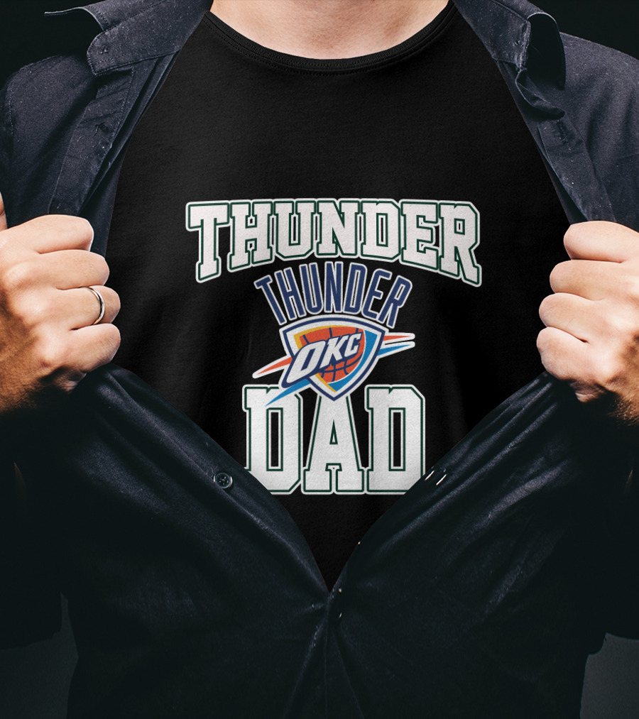 Oklahoma City Thunder Okc Best Dad Father's Day T-Shirt