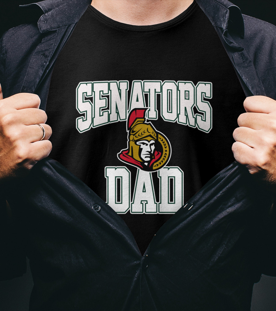 Ottawa Senators Dad Hockey Fan Gift With Team T-Shirt