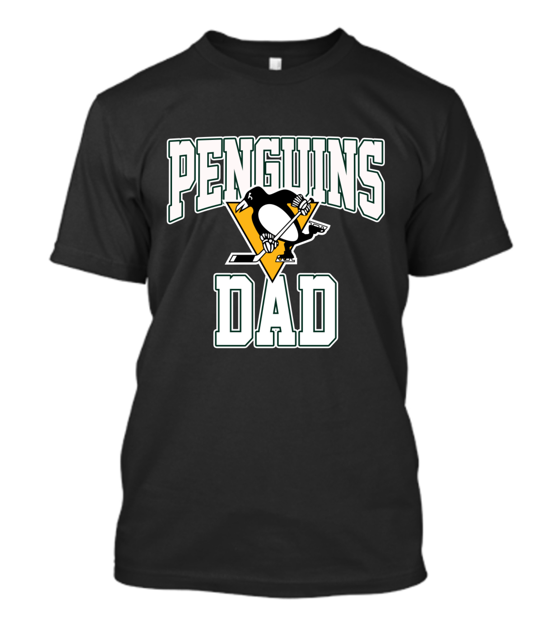 Pittsburgh Penguins Dad Logo Hockey Enthusiast T-Shirt