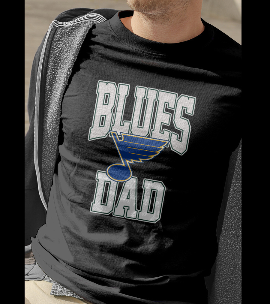 Blues Dad St Louis Hockey Team T-Shirt