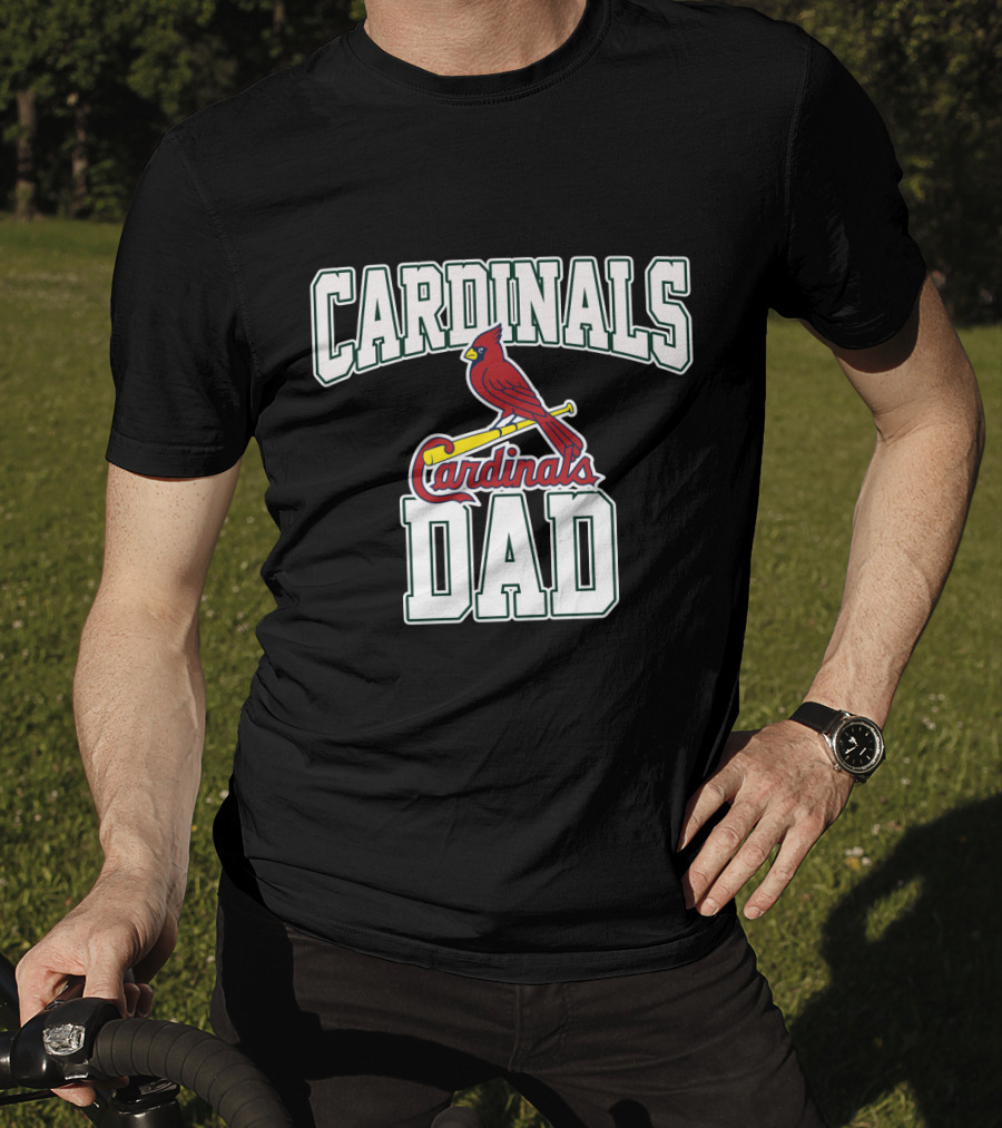StLouis Cardinals Dad Cardinal Baseball Logo Fan T-Shirt