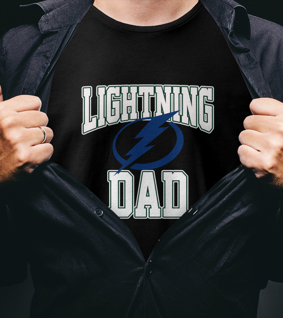 Lightning Dad Tampa Bay Lightning Supporter T-Shirt