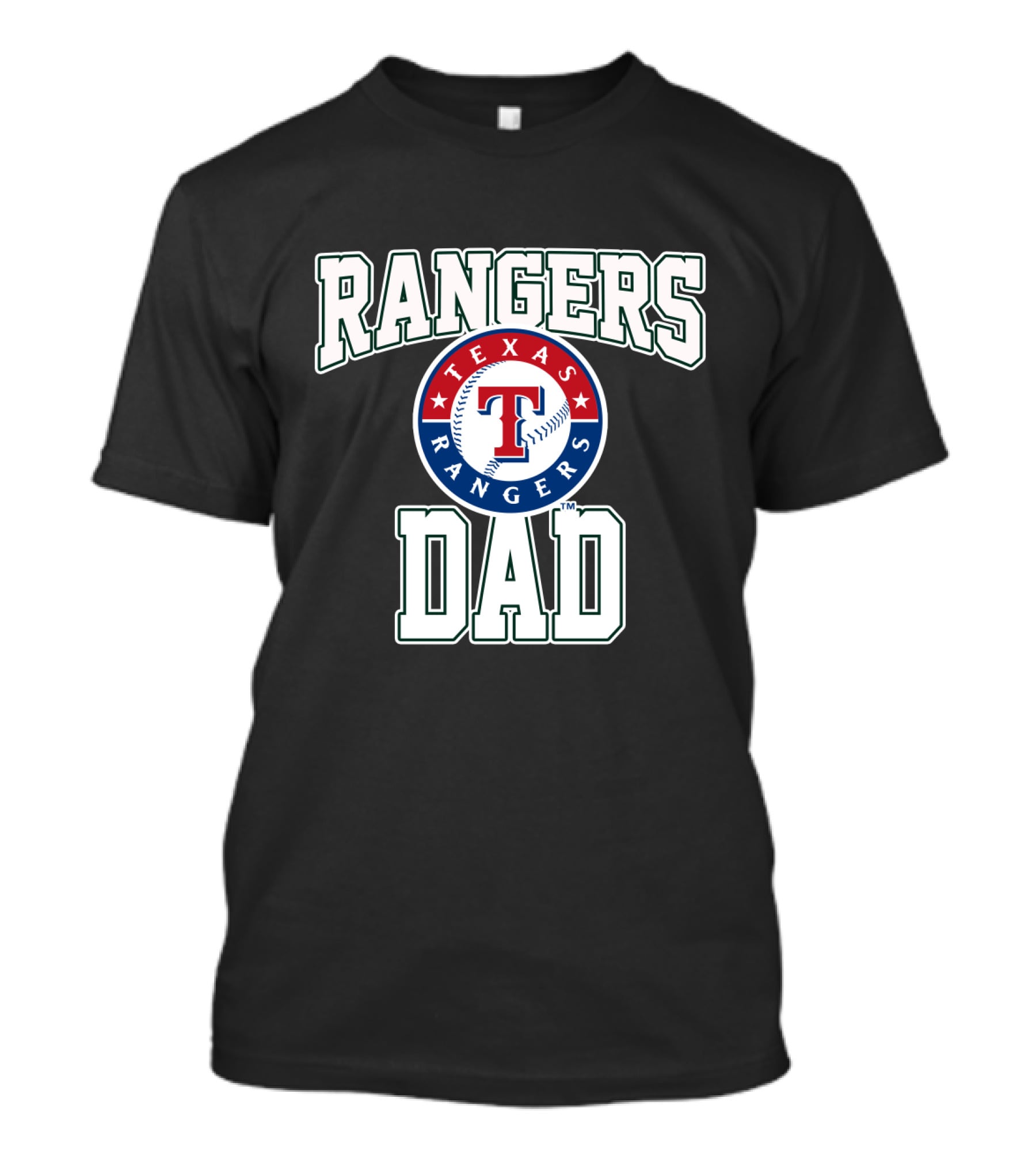 Texas Rangers Dad Baseball Emblem With Rangers T-Shirt