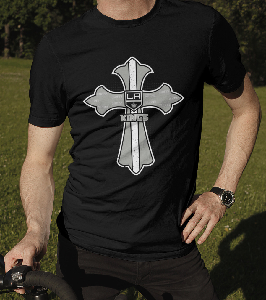 LA Kings And Cross For Jesus Fans Unite With Iconic Symbol And Hockey Spirit T-Shirt