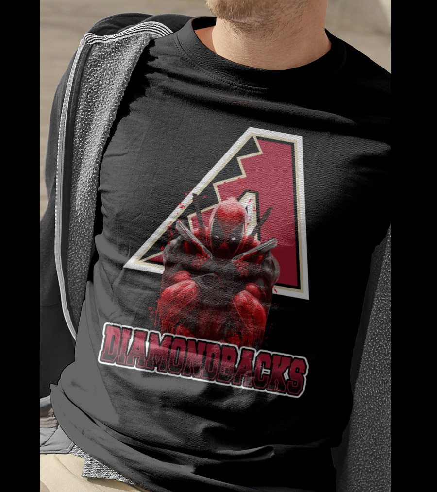 Arizona Diamondbacks Marvel Crossover With Deadpool T-Shirt
