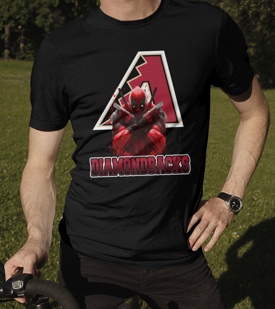 Arizona Diamondbacks Marvel Crossover With Deadpool T-Shirt