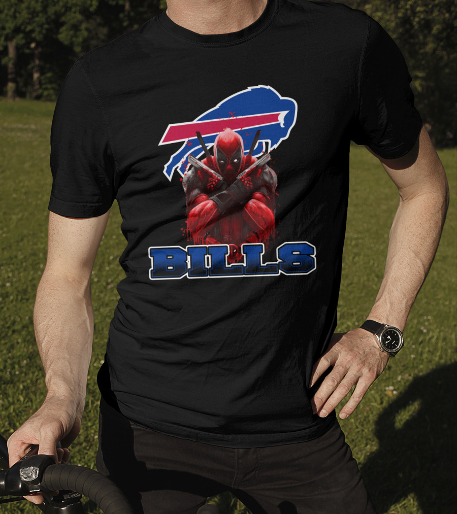 Buffalo Bills Deadpool Crossover Fans Unite T-Shirt