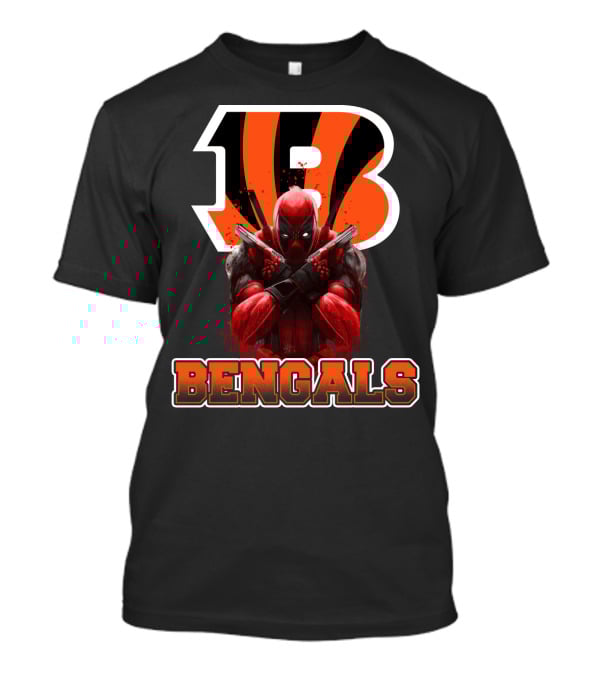 Bengals Deadpool Crossover Cincinnati Fans T-Shirt