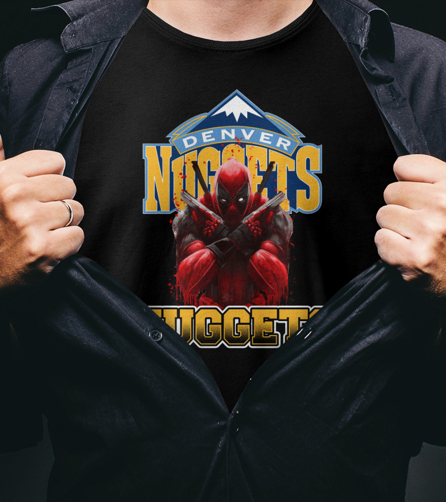 Denver Nuggets Deadpool Crossover Fan Merchandise T-Shirt