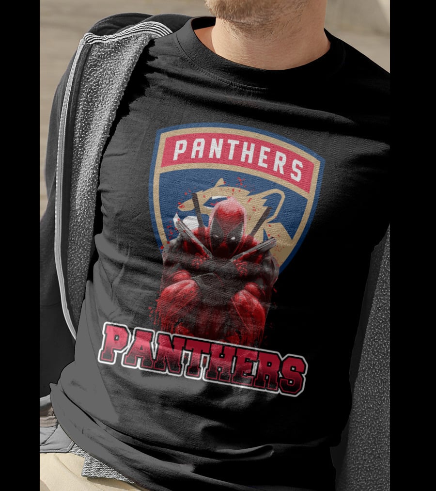 Florida Panthers Deadpool Crossover T-Shirt