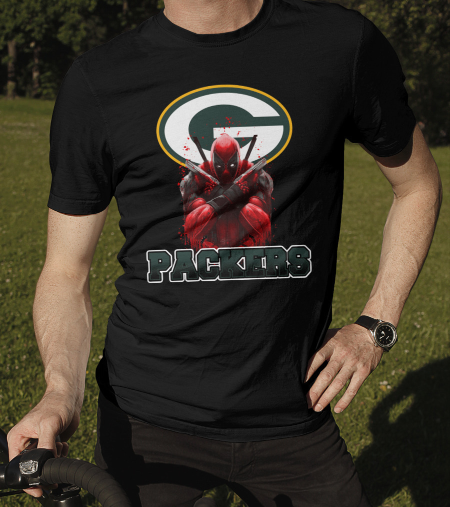 Green Bay Packers Deadpool Crossover Fan Merchandise T-Shirt