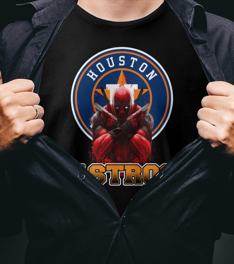 Houston Astros Deadpool Crossover T-Shirt