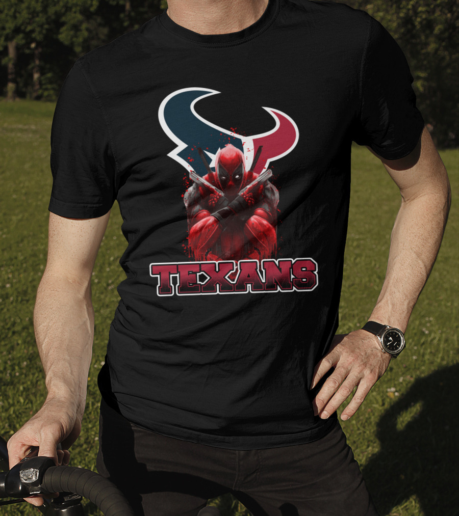 Texans Deadpool Crossover Featuring Houston NFL T-Shirt