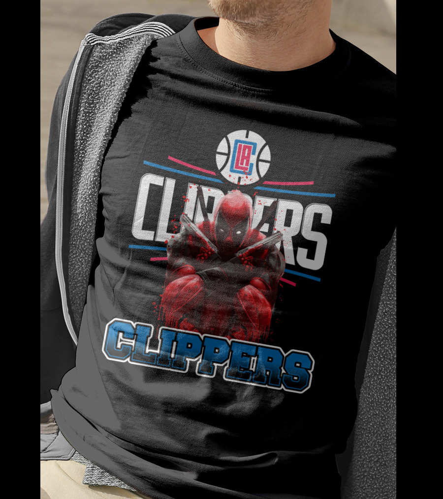 LA Clippers Deadpool Crossover Basketball Fan Favorite T-Shirt
