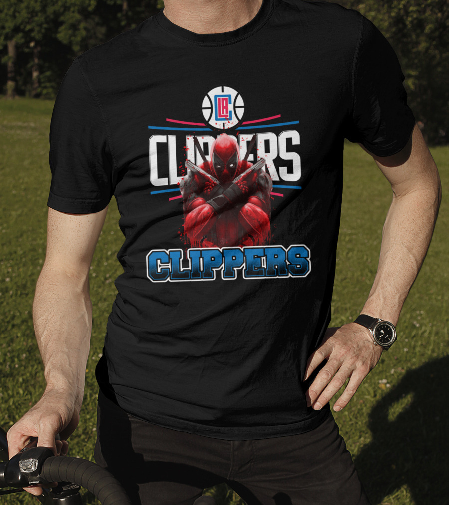 LA Clippers Deadpool Crossover Basketball Fan Favorite T-Shirt