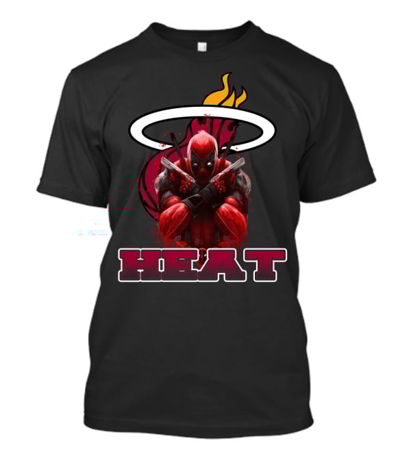 Miami Heat Deadpool Crossover Fans T-Shirt