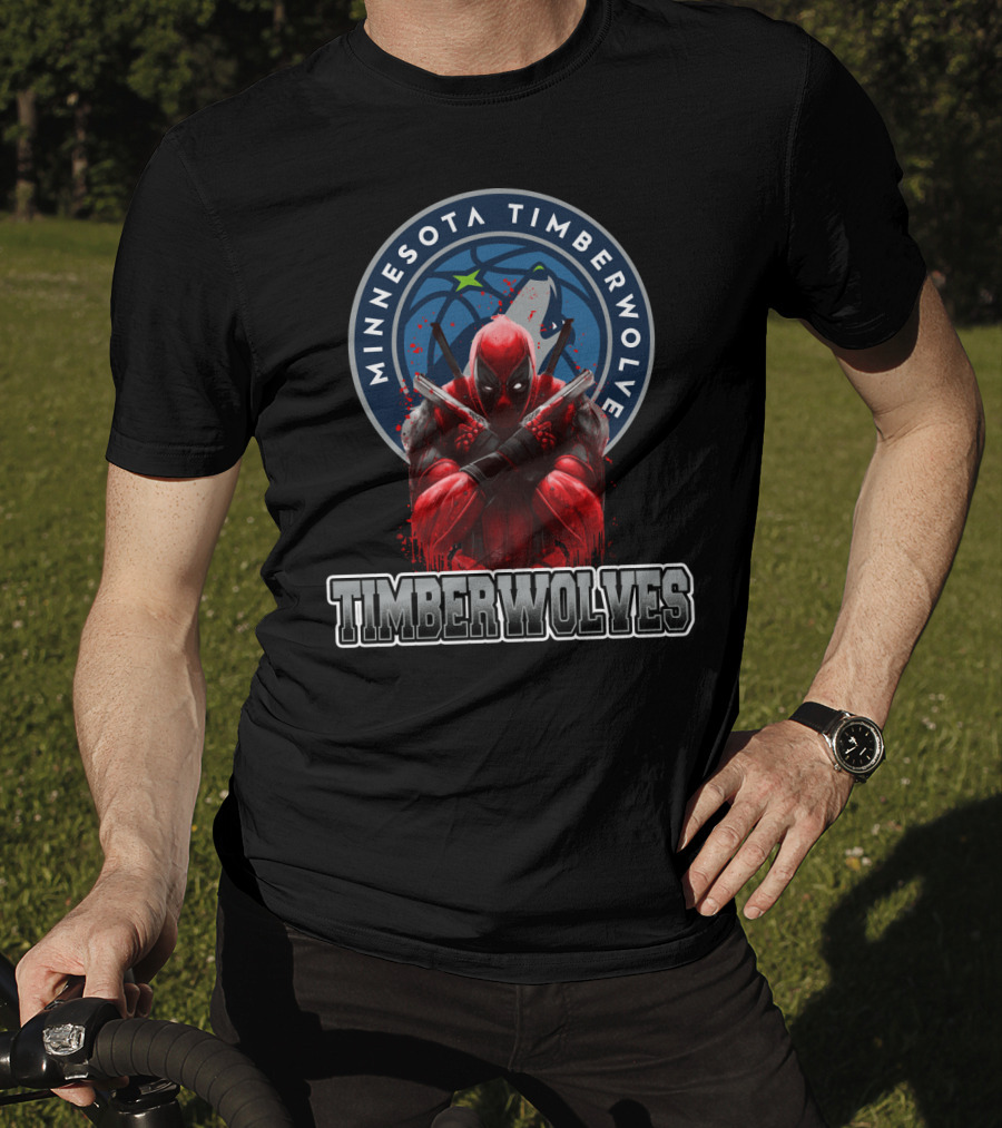 Minnesota Timberwolves Deadpool Crossover Fan T-Shirt