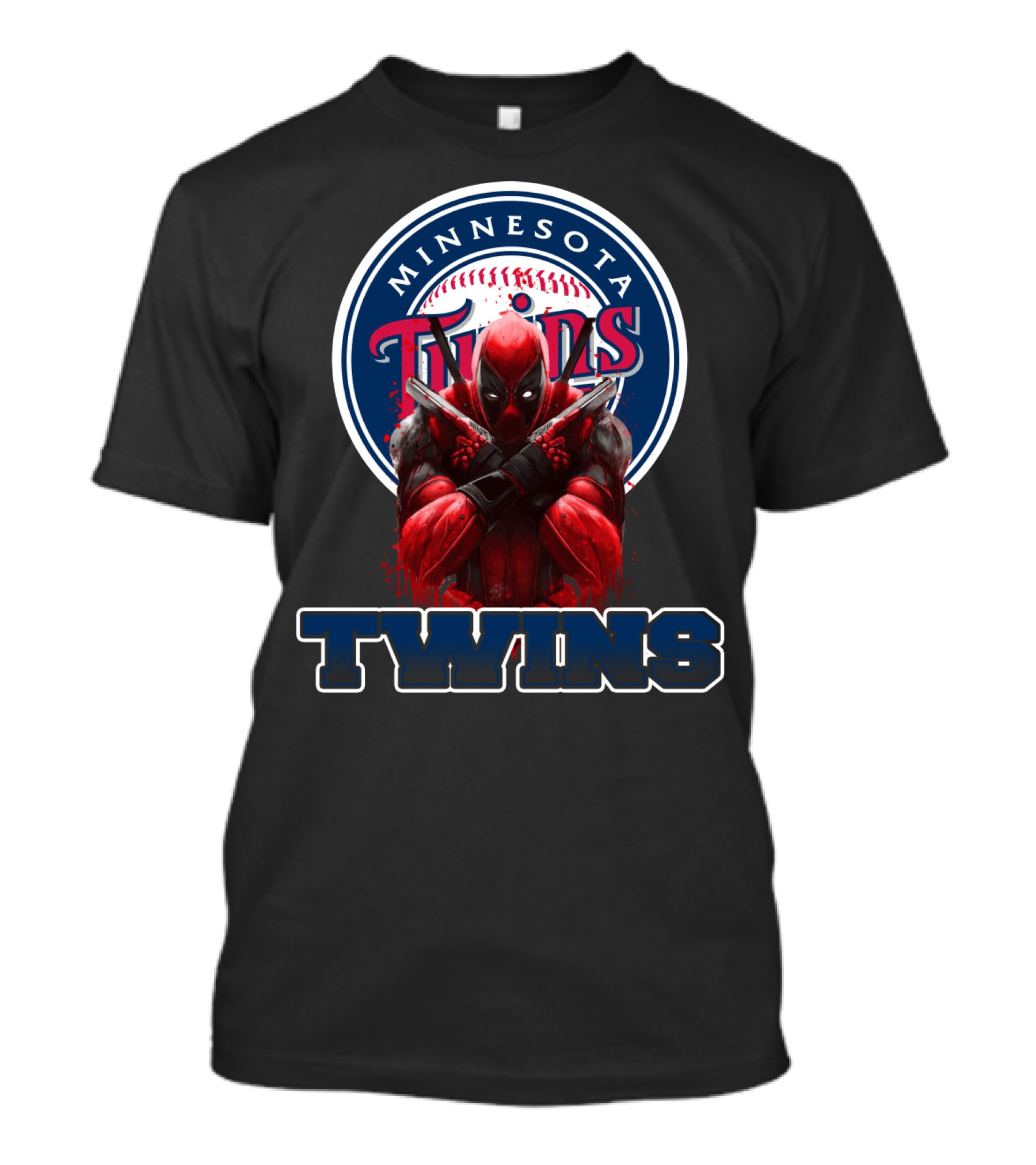 Minnesota Twins Deadpool Crossover For Fans T-Shirt