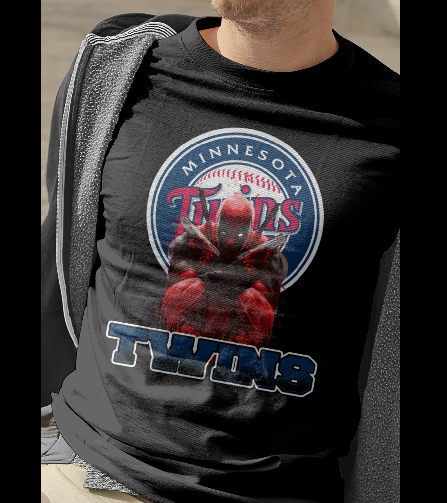 Minnesota Twins Deadpool Crossover For Fans T-Shirt