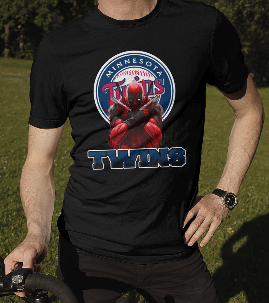 Minnesota Twins Deadpool Crossover For Fans T-Shirt
