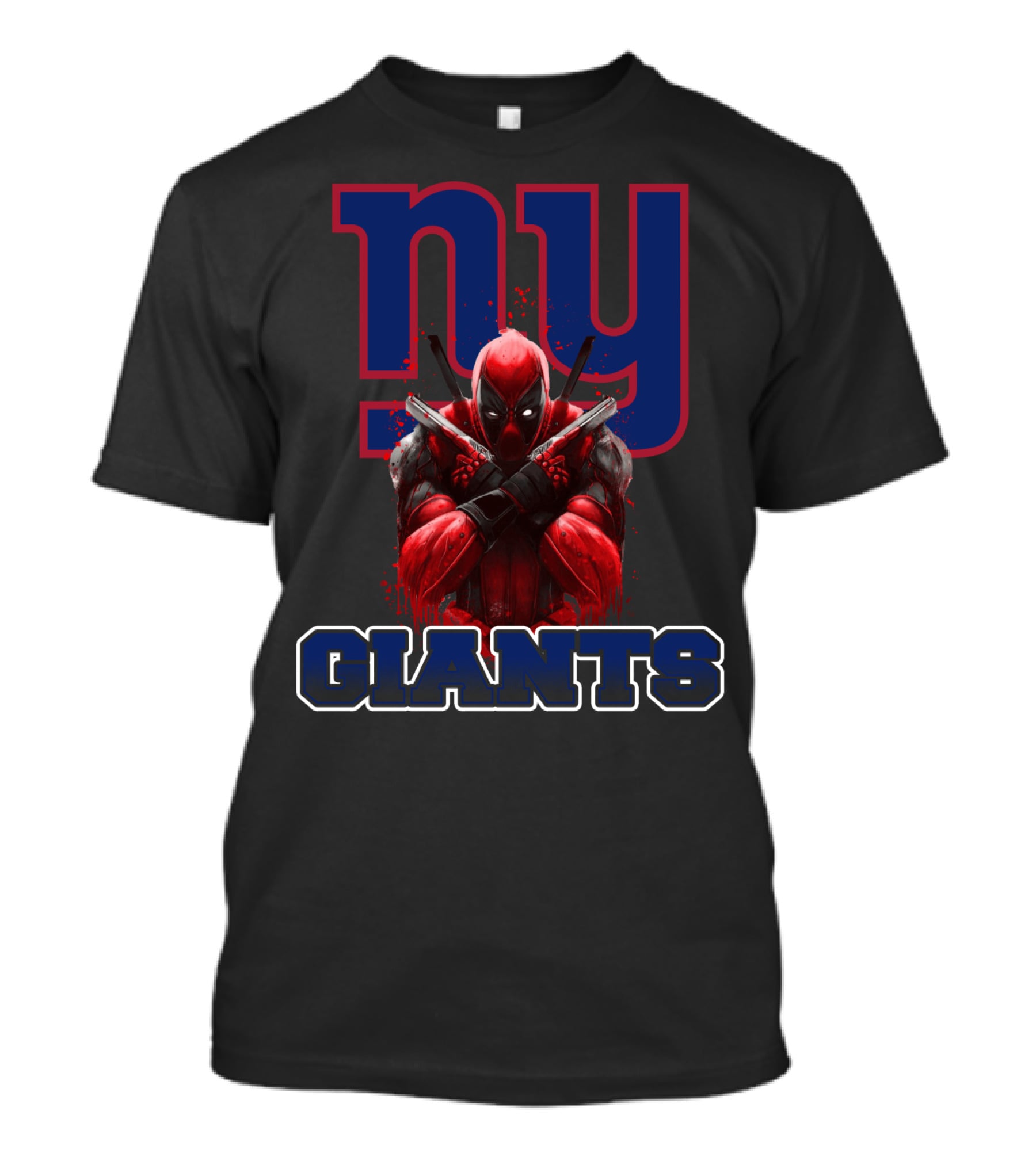 NY Giants Deadpool Crossover Fan T-Shirt