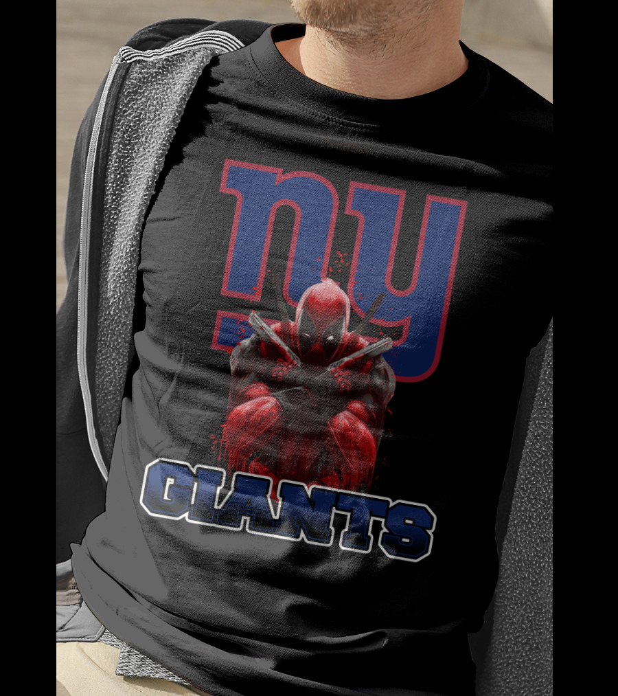 NY Giants Deadpool Crossover Fan T-Shirt